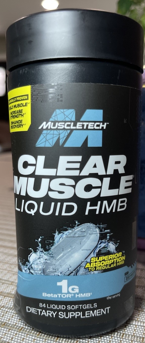 MuscleTech Clear Muscle Liquid HMB 1000mg BetaTOR 84 Softgels Muscle Recovery