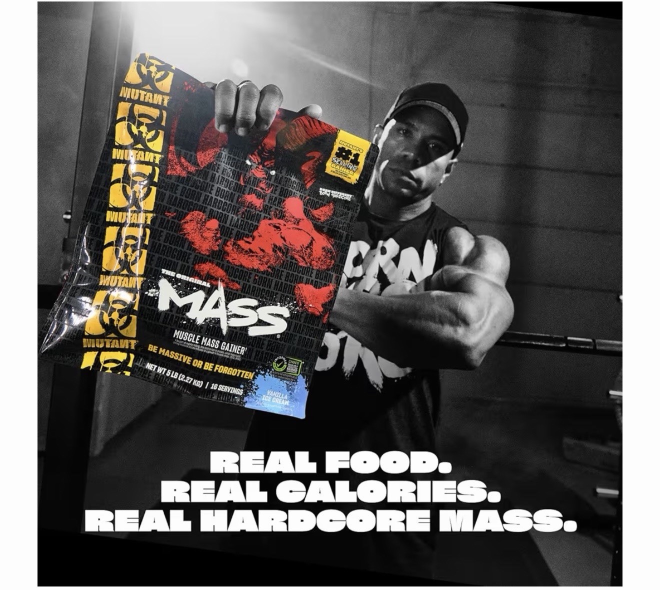 Mutant Mass Gainer Powder for Muscle Gain, Vanilla Ice Cream Flavor, 5 lb