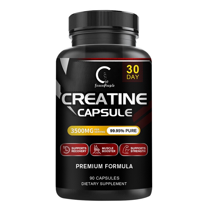 Creatine Monohydrate 90ct – Pure Capsules for Muscle Growth & Workout Support
