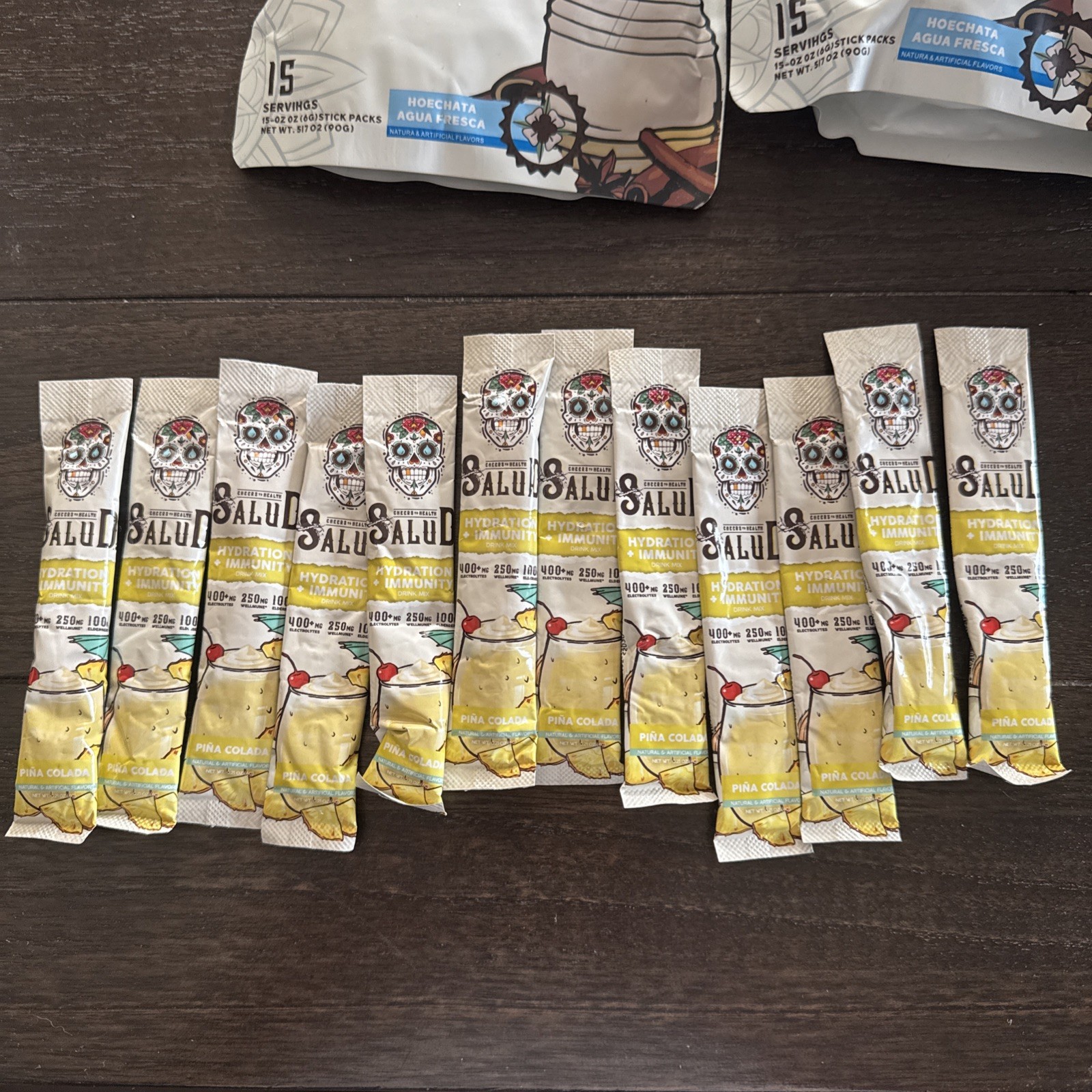 Salud Hydration + Immunity Electrolyte Powder Horchata & Pina Colada BUNDLE Read