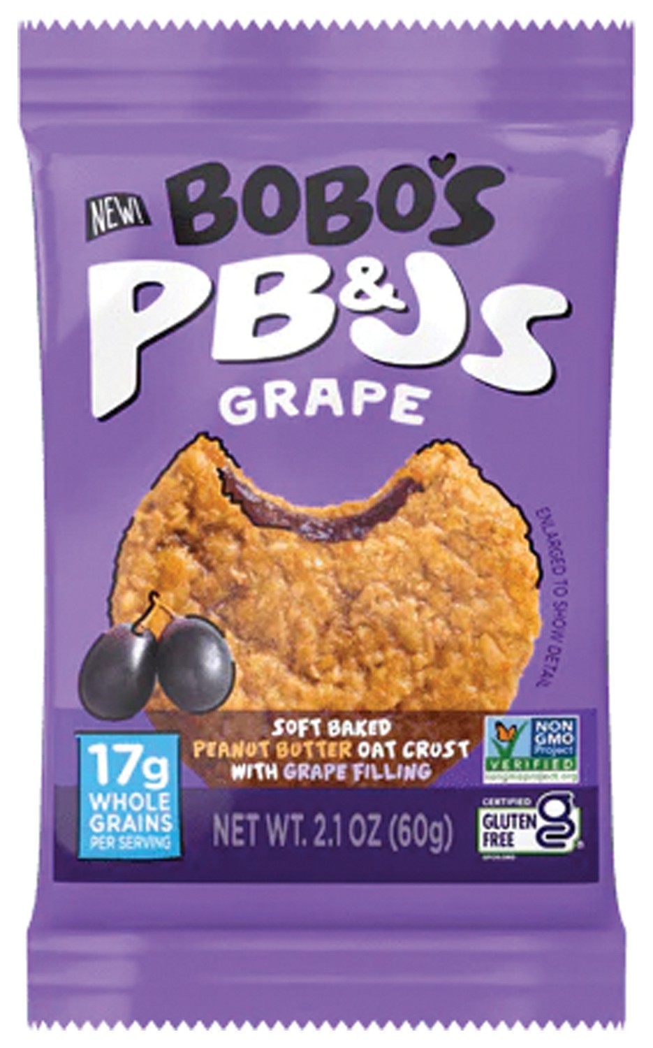 Bobo’s Grape PB&J Oat Bar – A Delicious and Nutritious Snack! Pack of 12