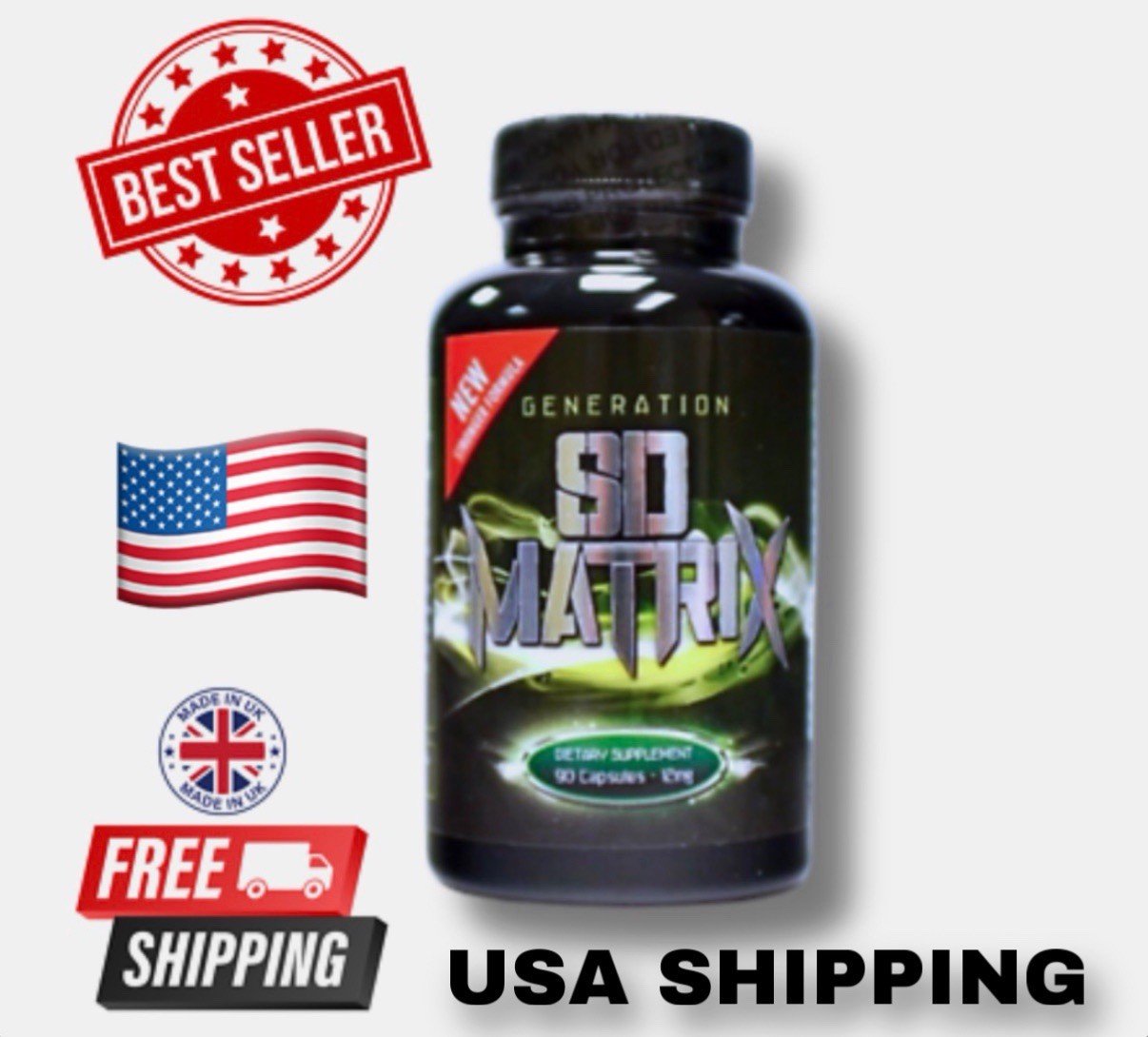SD MATRIX 90 Caps Mass Strength & Muscle Builder “Pro Edition” (FREE SHIPPING)