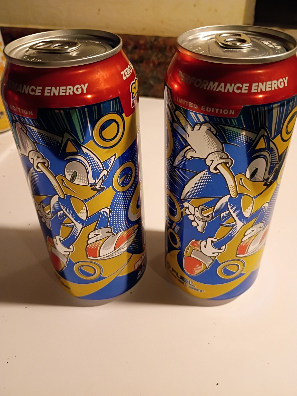 2 Limited Edition Sonic The Hedgehog Peach Rings G Fuel Can Sega Genesis Gamer