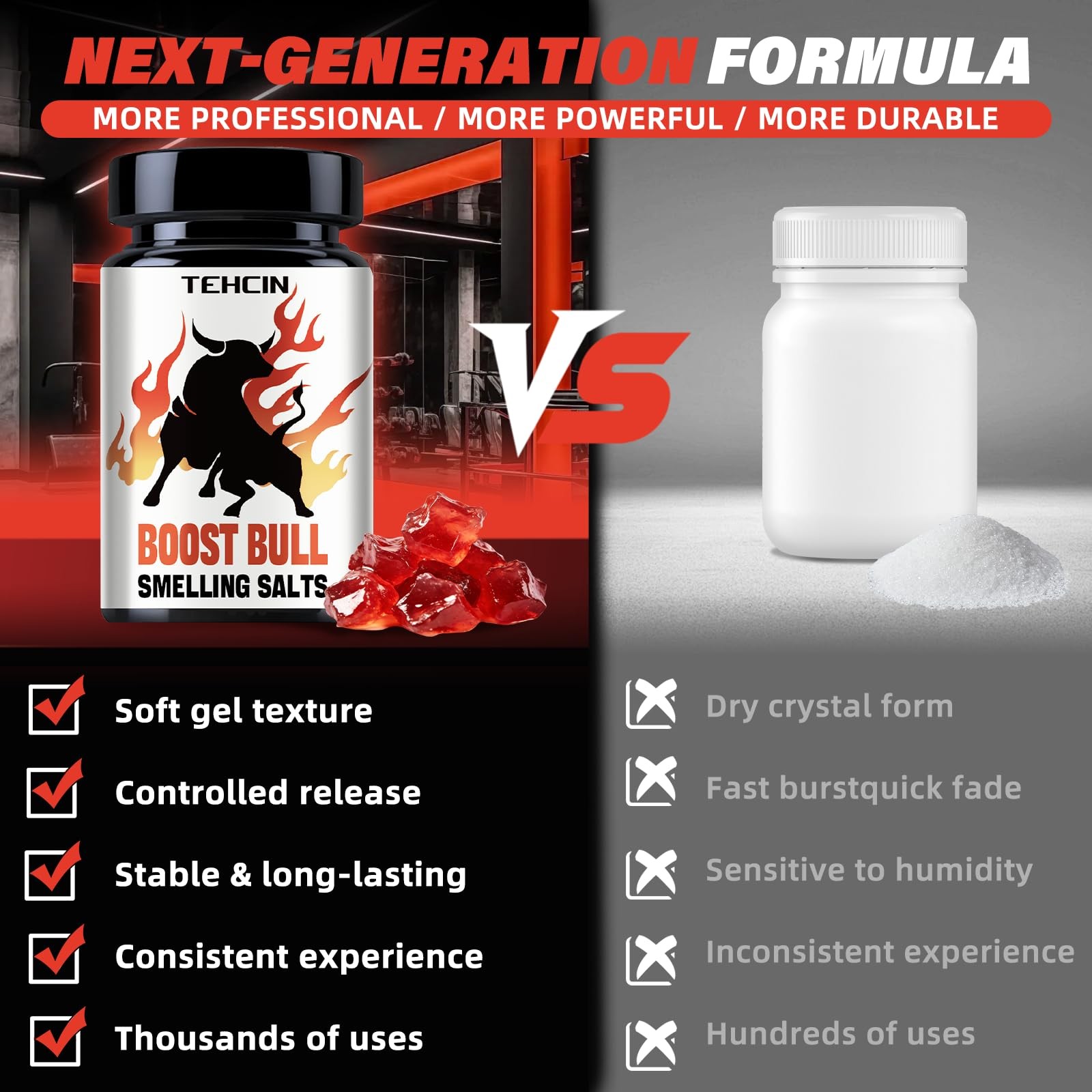 TEHCIN Boost Bull Smelling Salts, Pre-Activated Gel Formula for Long-Lasting …