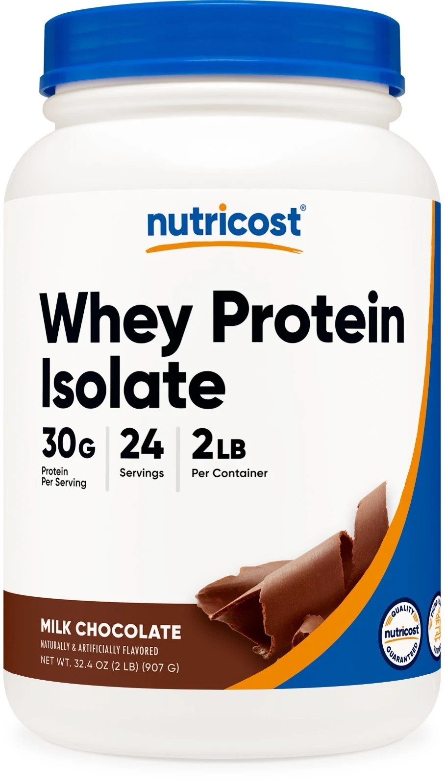 Nutricost Whey Protein Isolate (Chocolate) 2LBS exp 12/2026