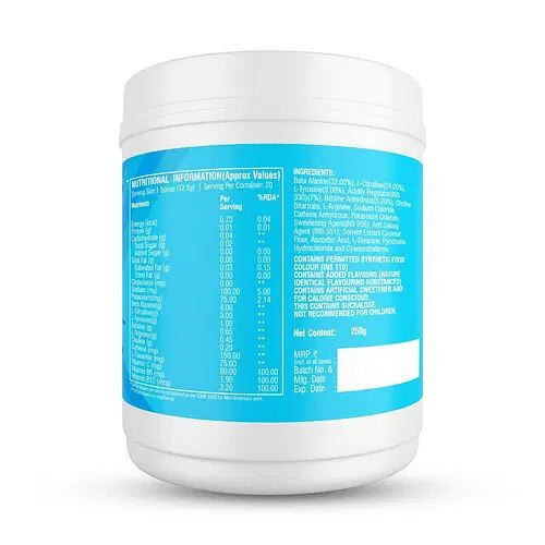 the prex pre workout supplement 250gm 20 serving
