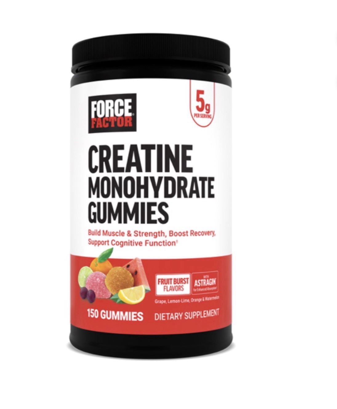 Force Factor Creatine Monohydrate Gummies, 150 ct. Fruit Burst