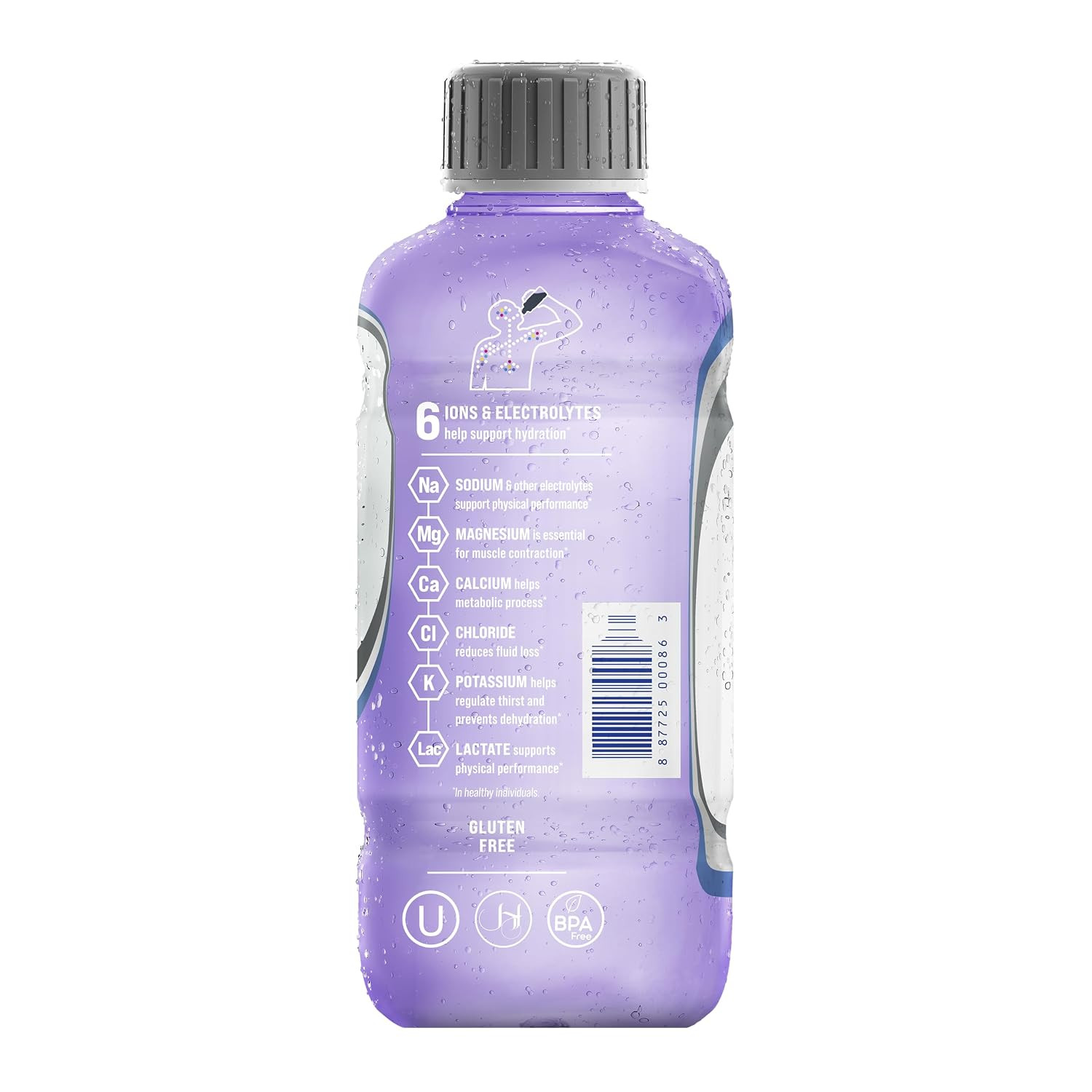 Zero, Electrolyte Beverage, Berry Blast, 21 Fl Oz Bottle (Pack of 12)