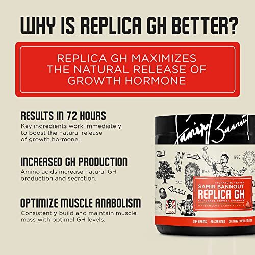 Replica Gh â€“ Muscle Building GH Boosting Powder â€“ Hormone Optimizer & Muscle