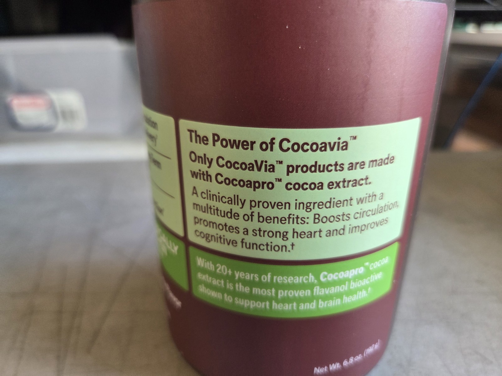 CocoaVia Cardio Health Cocoa Powder 30 Servings 500mg Flavanols Best By 01/28