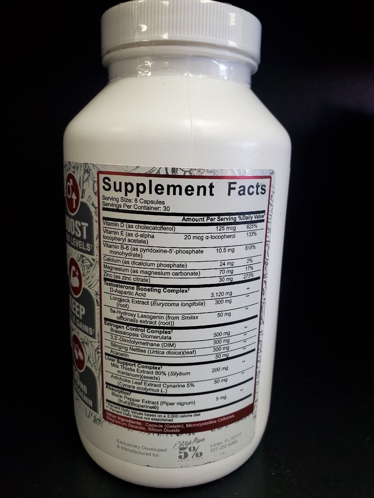 5% Nutrition POST GEAR Post Cycle Therapy 240 caps