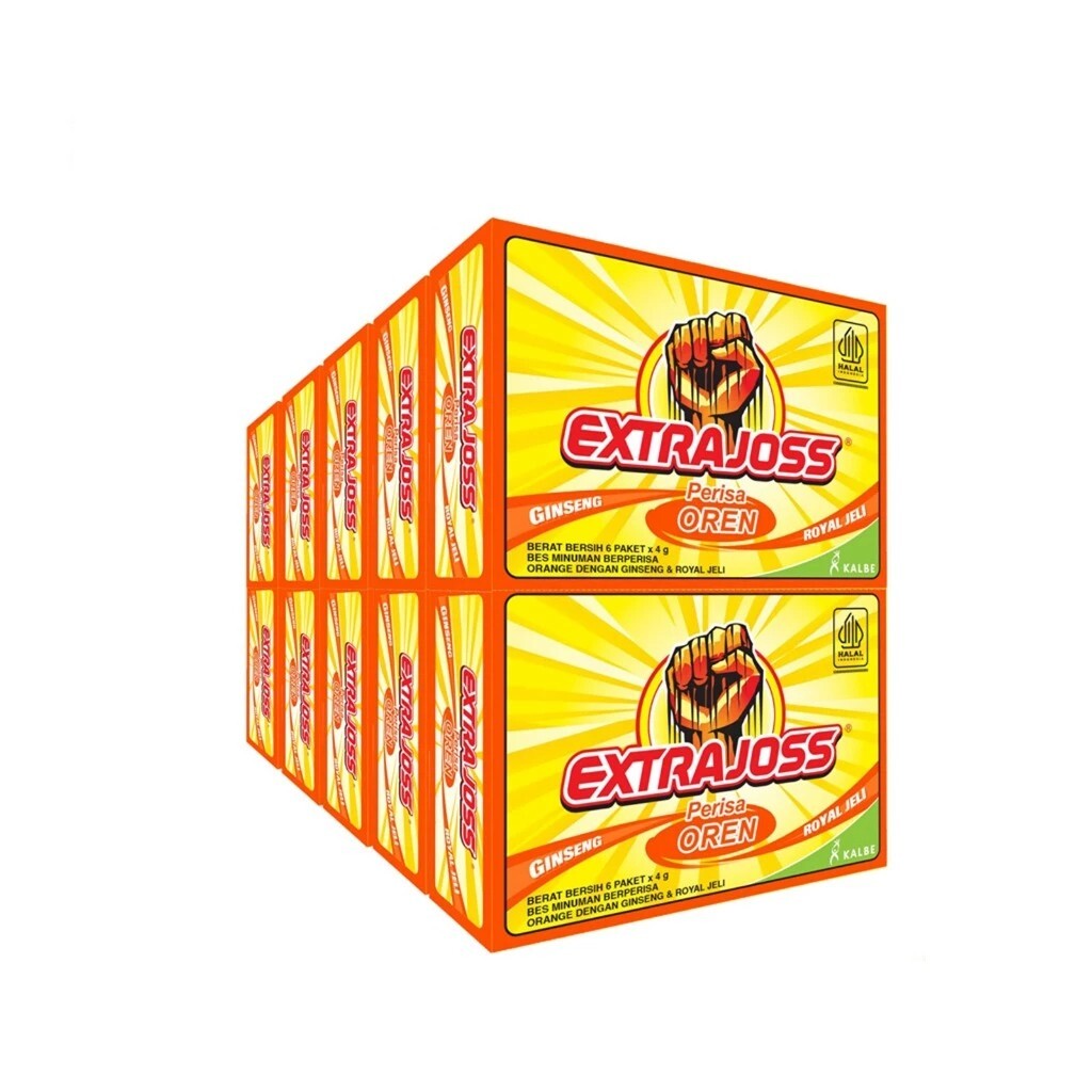 EXTRA JOSS Orange Flavor 10 Box (60 Sachets) Energy Drink FREE SHIPPING