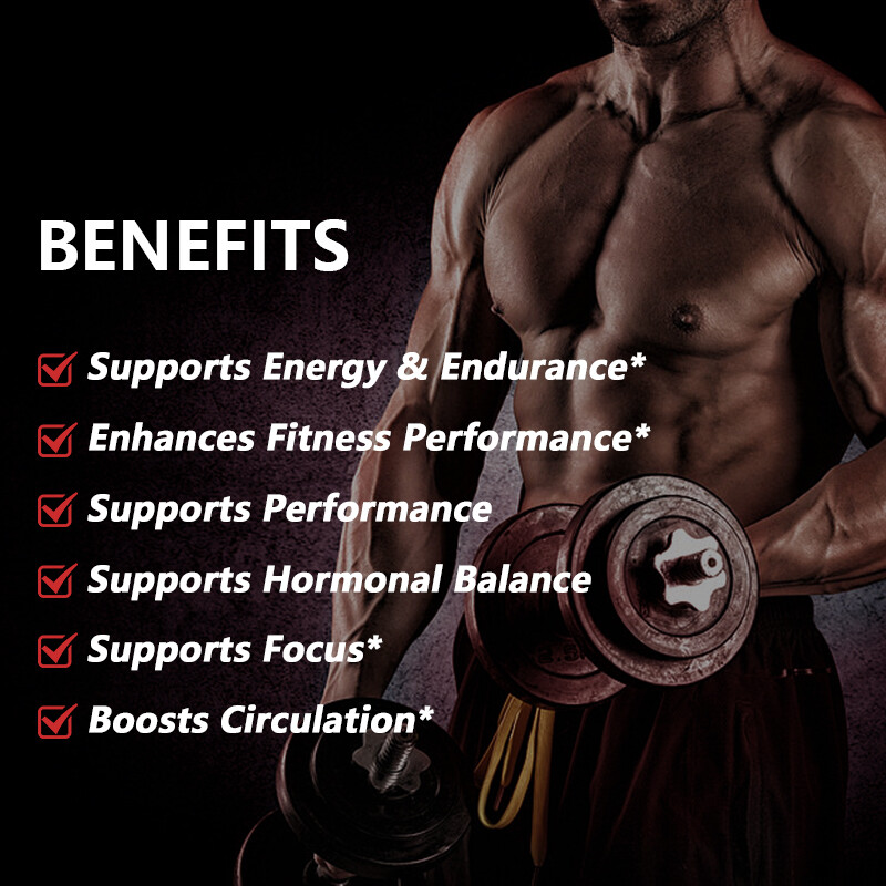 Horny Goat Weed for Men & Women-with Maca, Saw Palmetto, Ginseng, L-Arginine NEW