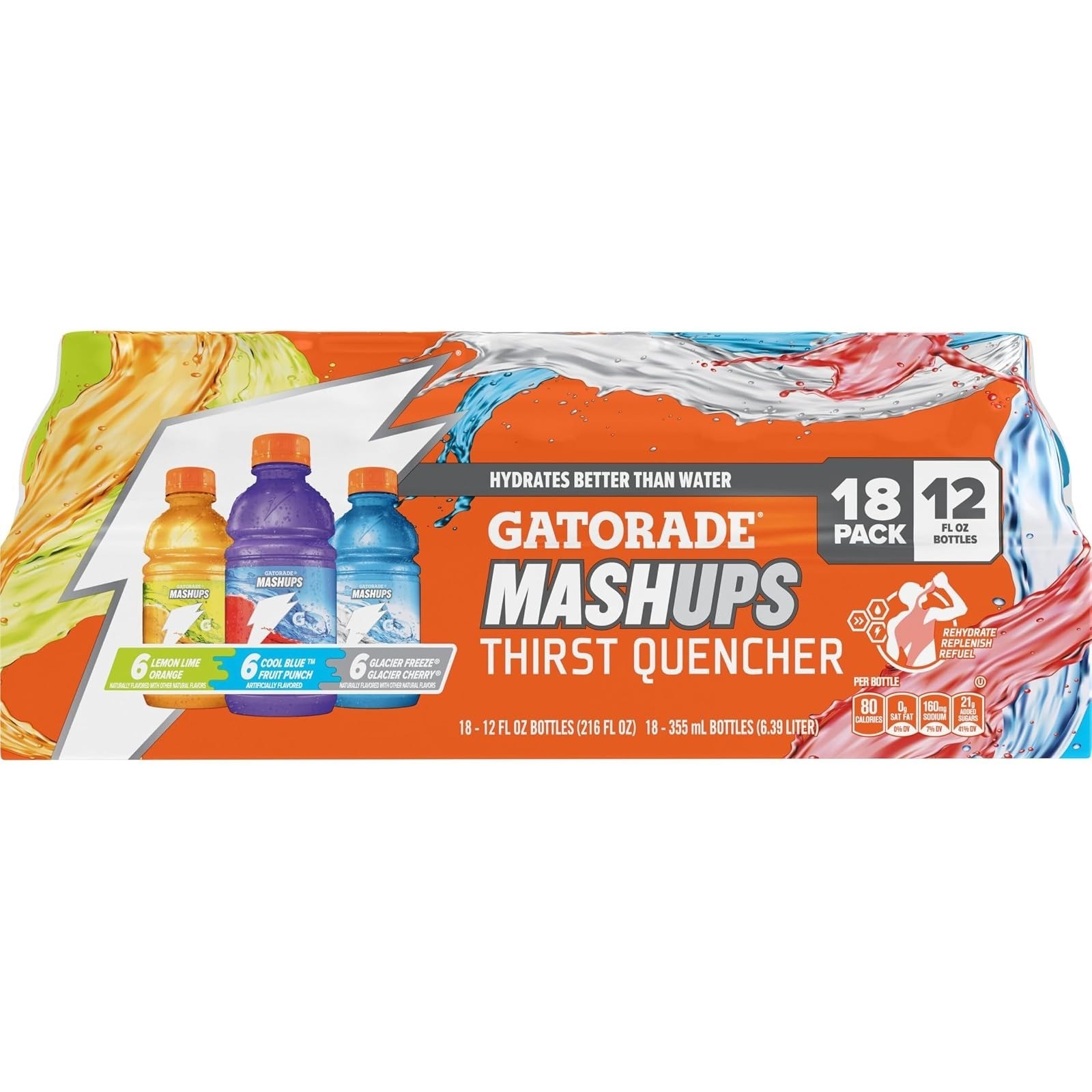 Gatorade Thirst Quencher Variety Pack 12 Fl Oz (Pack of 18)