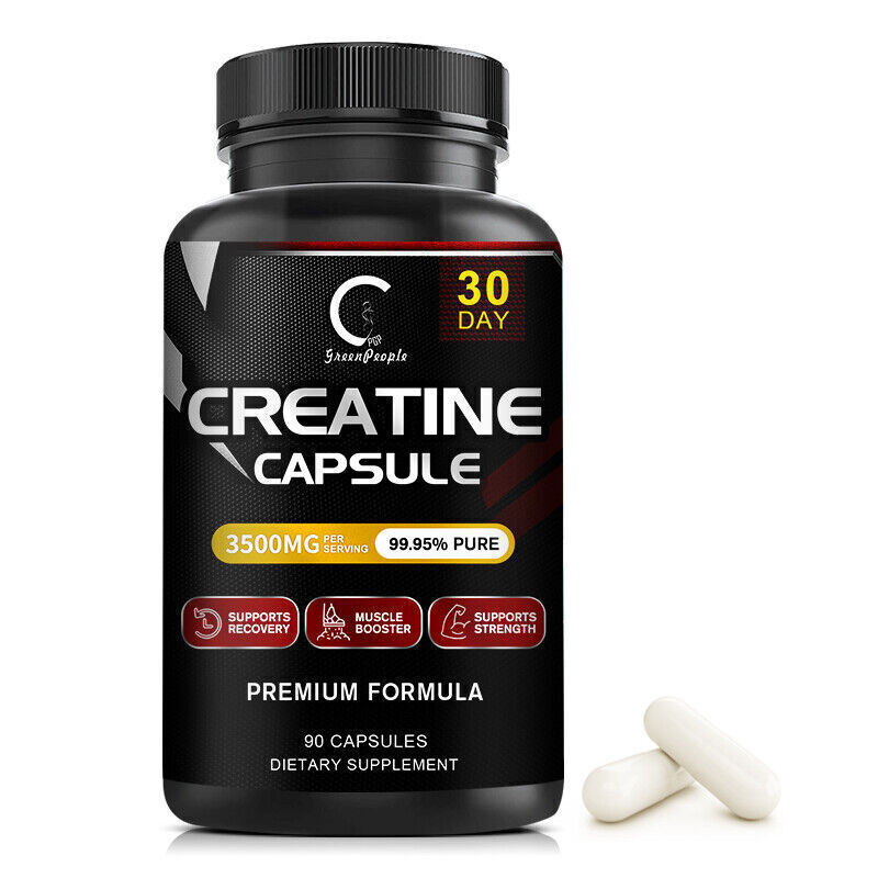 90 Capsules Creatine Monohydrate Pills Bodybuilding Muscle Growth Booster
