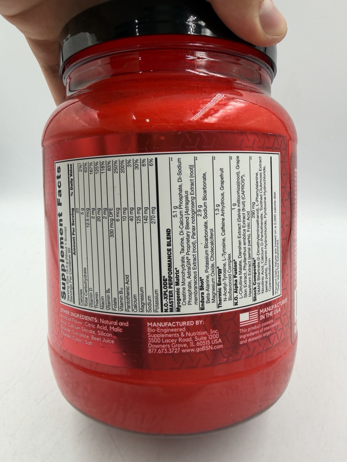 N.O.-XPLODE®, Legendary Pre-Workout, Watermelon, 2.45 lbs (1.11 kg)