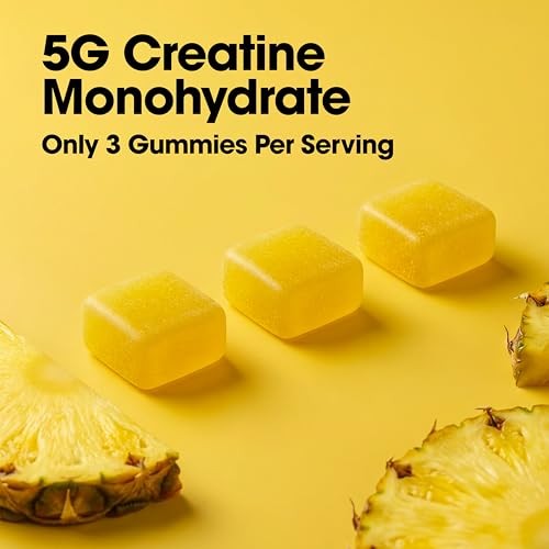 Creatine Monohydrate Gummies Pineapple 105 Count 5g