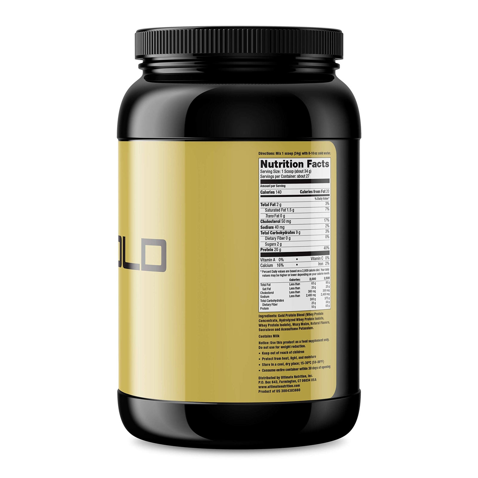 Whey Gold Protein Powder with 20 Grams of Protein , 27 Servings, Chocolate
