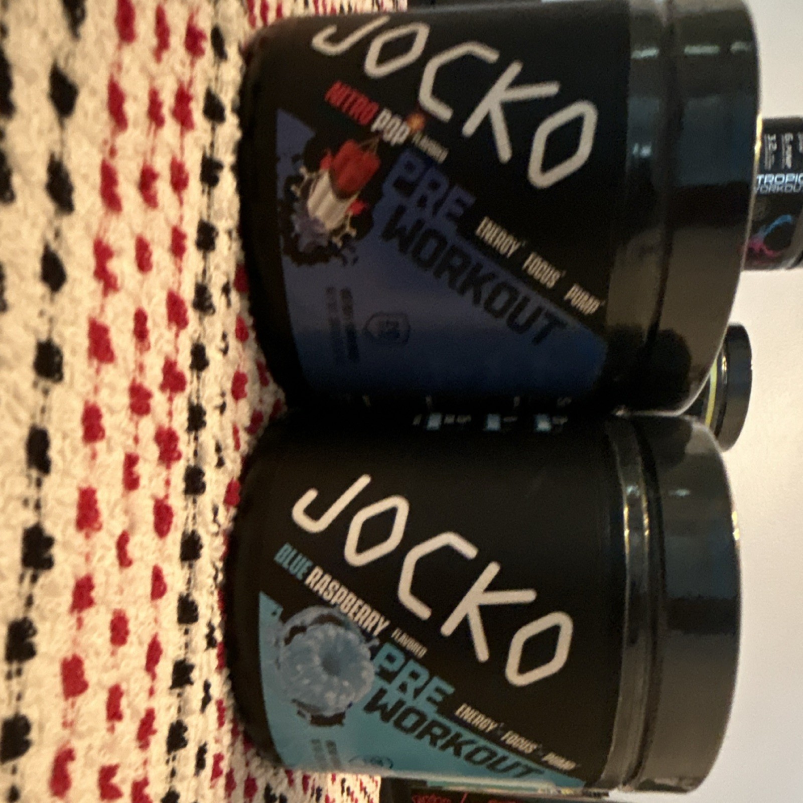 Jocko Pre-Workout Powder, Blue Raspberry & Nitro Pop Flavor, Energy Focus Pump