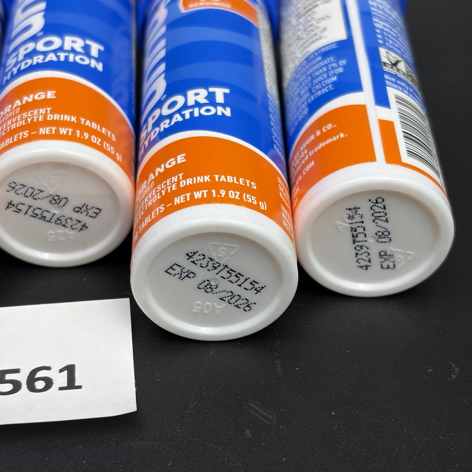 Nuun Sport Electrolyte Tablets Orange – 60 Count Pack (6 Tubes) EXP 8/26