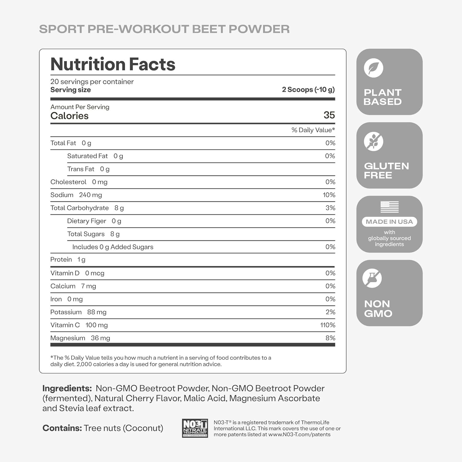 SuperBeets Sport Endurance Pre Workout Powder, Nitric Oxide Supplement, NSF C…