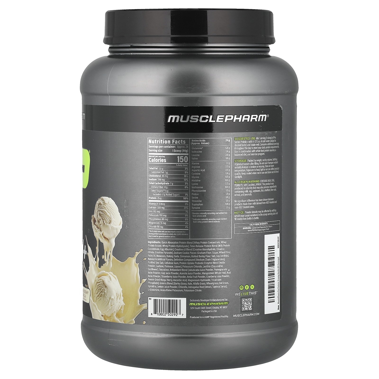 Pro Series Protein+, Rich & Creamy Vanilla, 2.3 lbs (1.06 kg)
