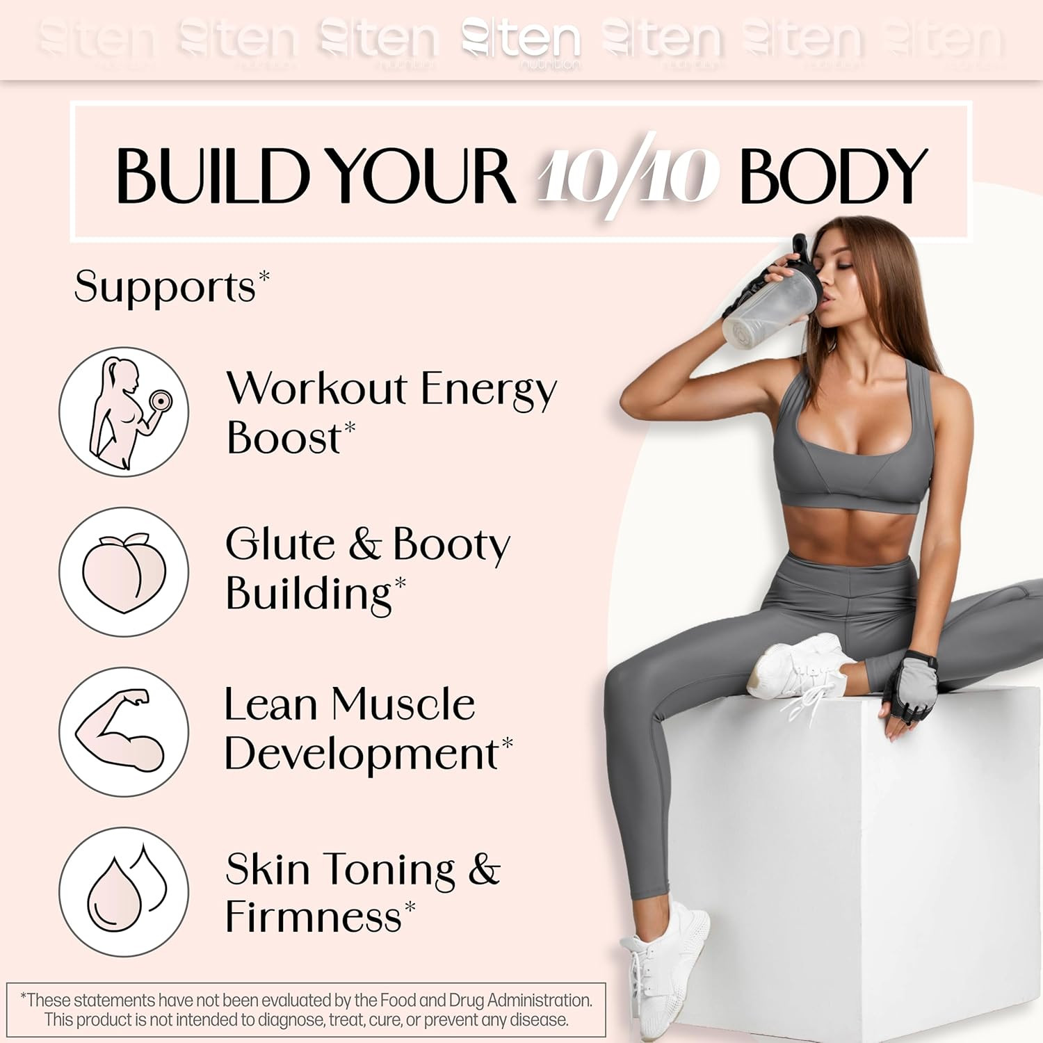 New – Creatine + Collagen for Women – Supports Lean Muscle Growth & Development,