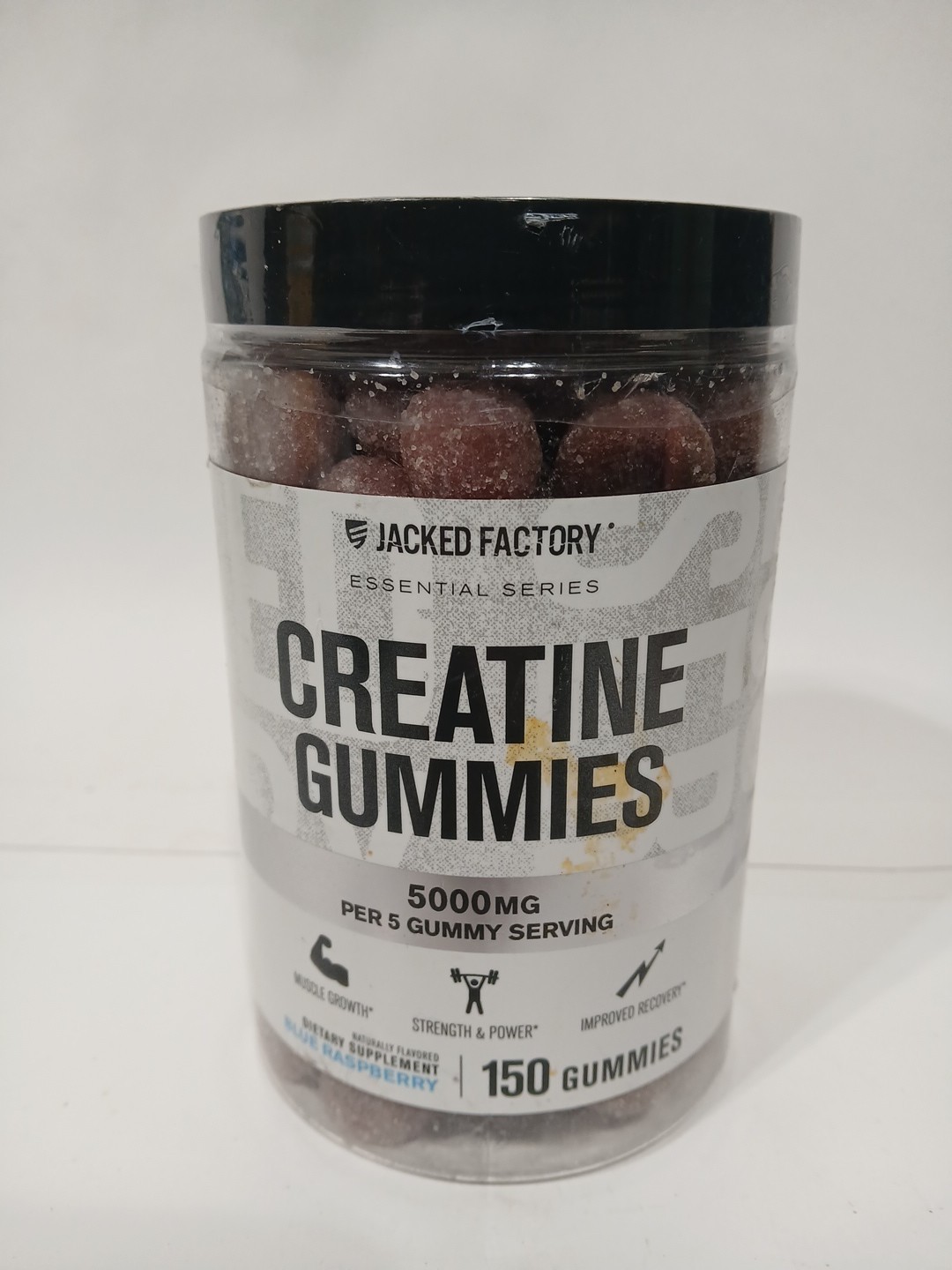 Jack Factory Creatine Gummies – Blue Raspberry 150ct Gummies Exp03/2027