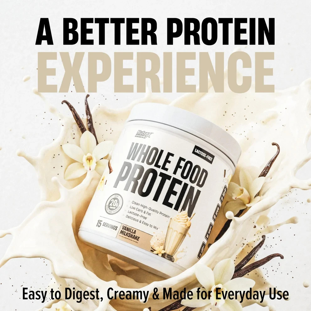 Nutrex – Whole Food Protein Vanilla Milkshake 15srv