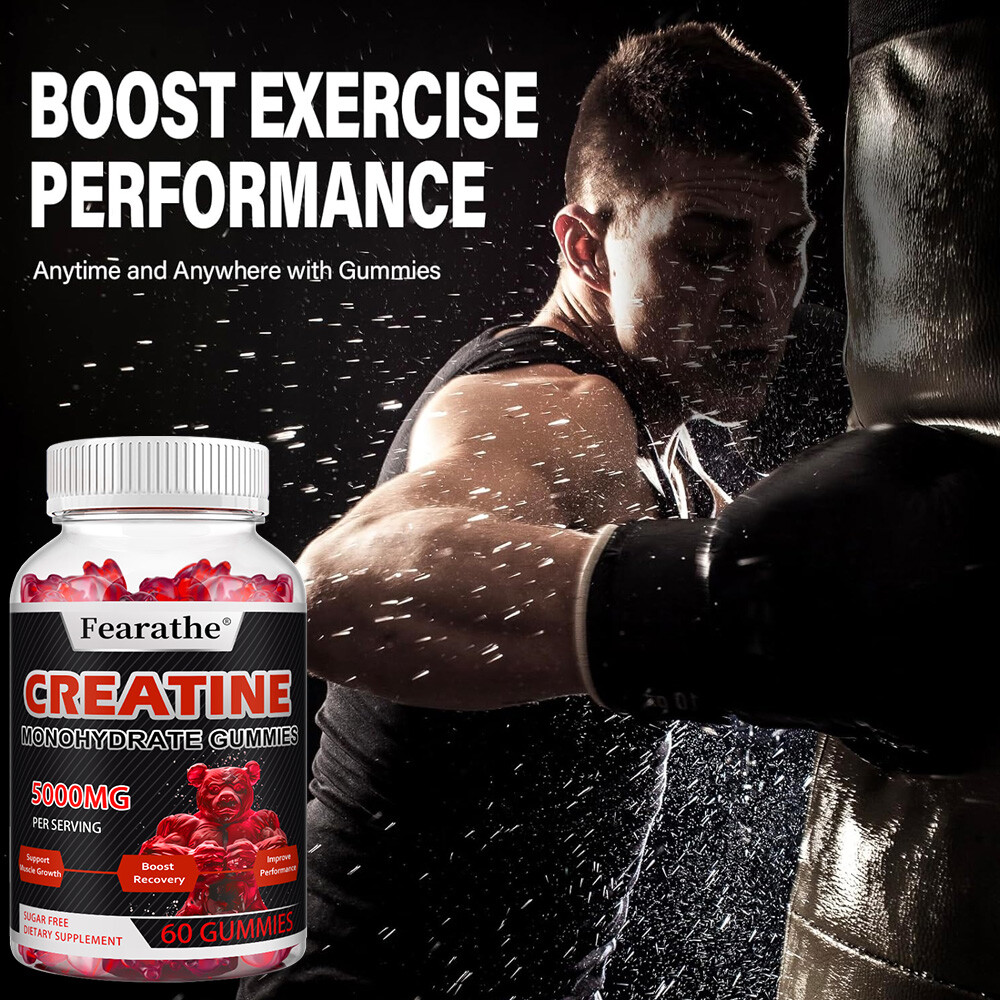 Creatine Monohydrate 5000 Mg Promotes Muscle Growth And Recovery 60Gummies