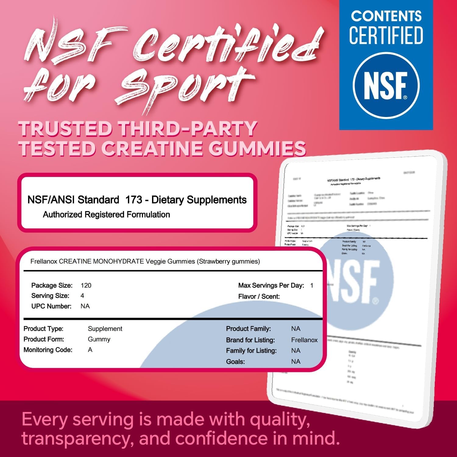 Creatine Monohydrate Gummies 5000mg for Women & Men – Creatine Gummies with B…