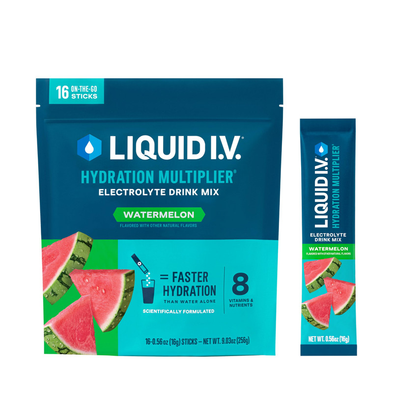 Liquid I.V. Hydration Multiplier – Watermelon Electrolyte Powder Drink Mix 1