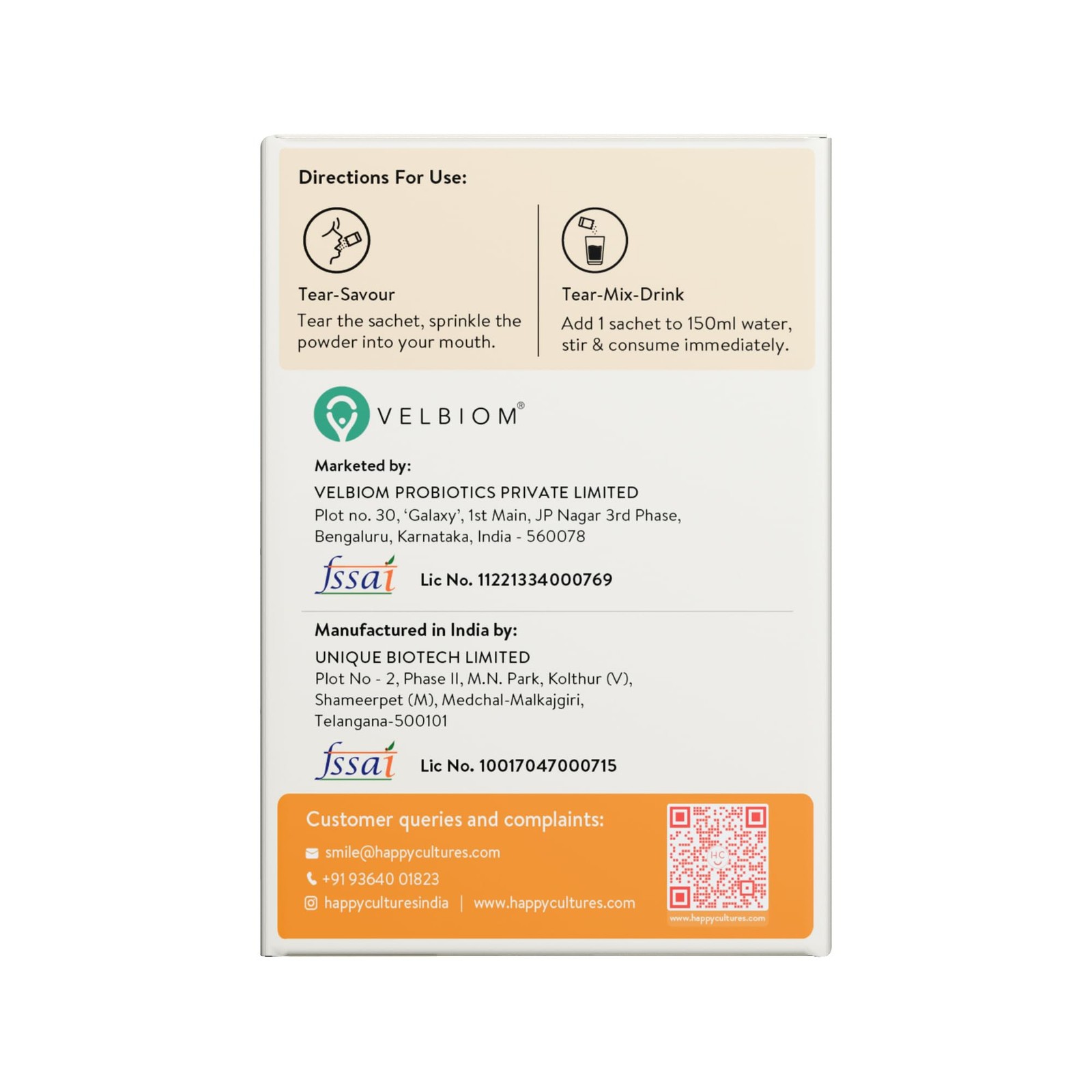 Happy Cultures Leaner You Weight Management Probiotic 15 Days