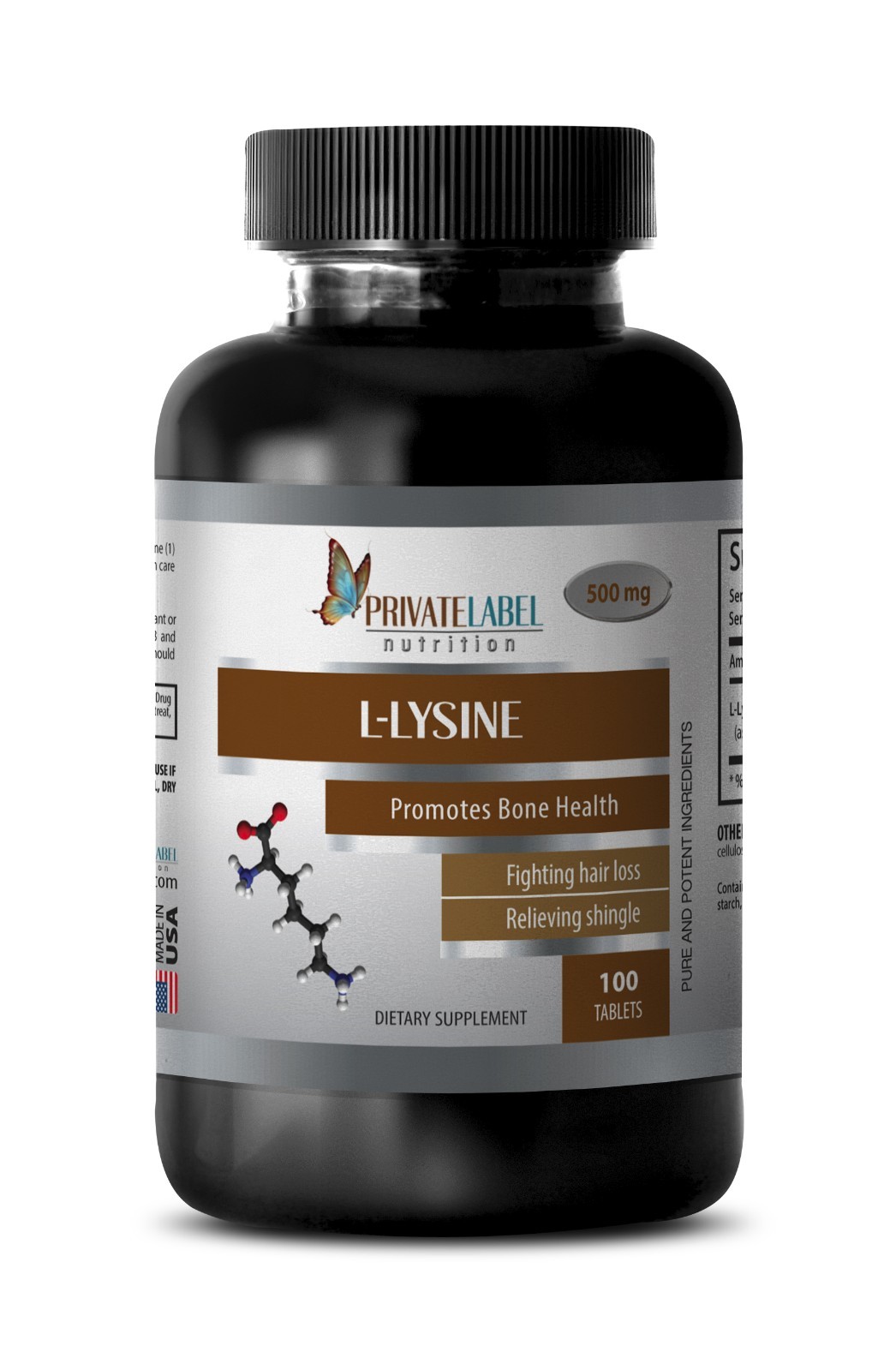 Maintain Muscle – L-LYSINE 500mg – Fat Burner 1B