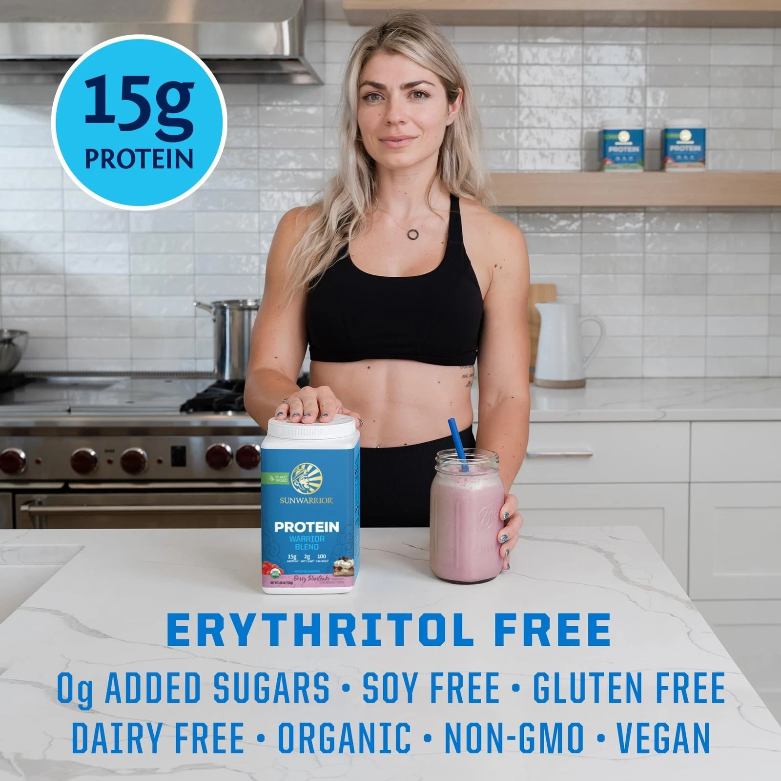 Sunwarrior Vegan Organic Protein Powder Plant-Based | BCAA Amino Acids Hemp S…