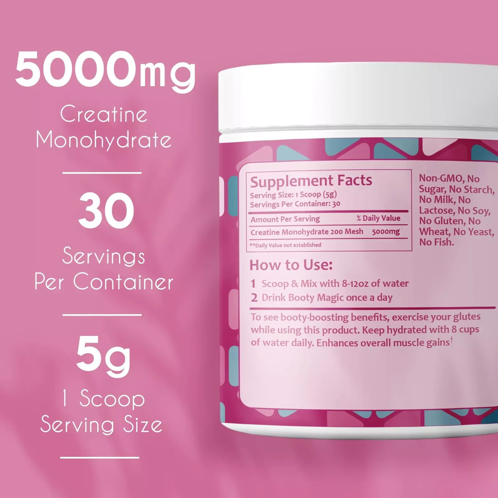 Booty Magic Booty Building Creatine – Unveil Glute Gains and Muscle Growth fo…