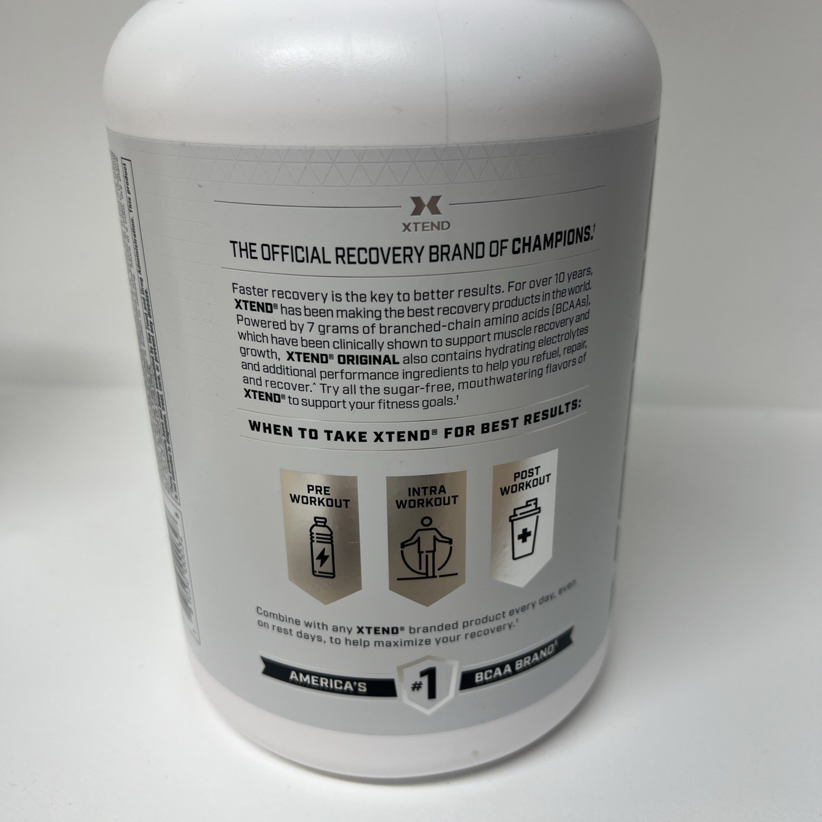 Xtend Original BCAA Muscle Recovery + Electrolyte, Strawberry Kiwi, EXP: 08/2027