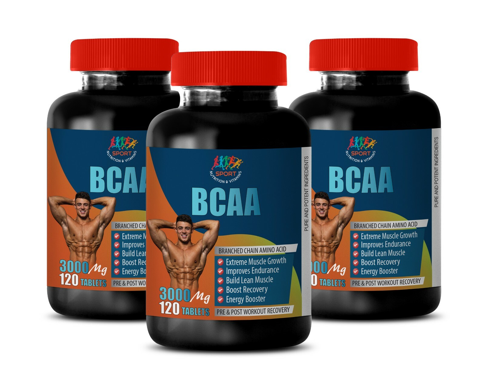 nutrition enhancing athletic performance – BCAA 3000MG leucine muscle 3 BOTTLE