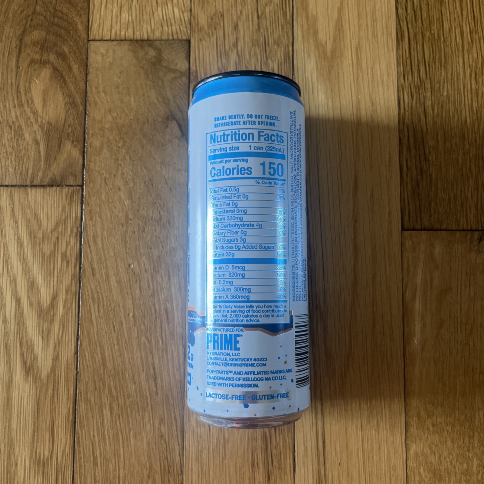 Frosted Blueberry Poptarts PRIME Hydration Protein Shake | 32g Protein