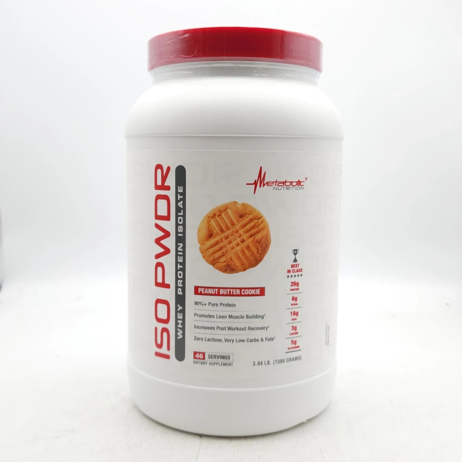 Metabolic Nutrition ISO PWDR Whey Isolate Protein Pick Flavor 3.04lbs
