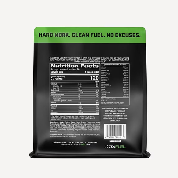 Jocko Mölk Mint Chocolate Whey Protein Powder 22g Protein 2 lb Bag