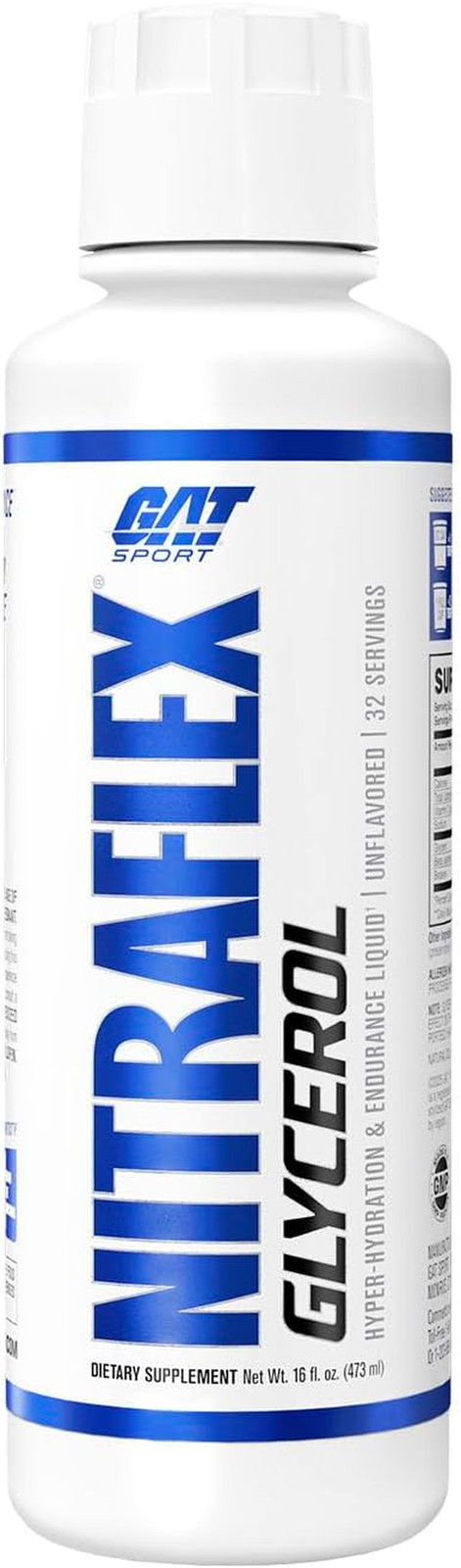 Nitraflex Glycerol Liquid Pre-Workout Stim & Caffeine Free, Beta-Alanine, Betain