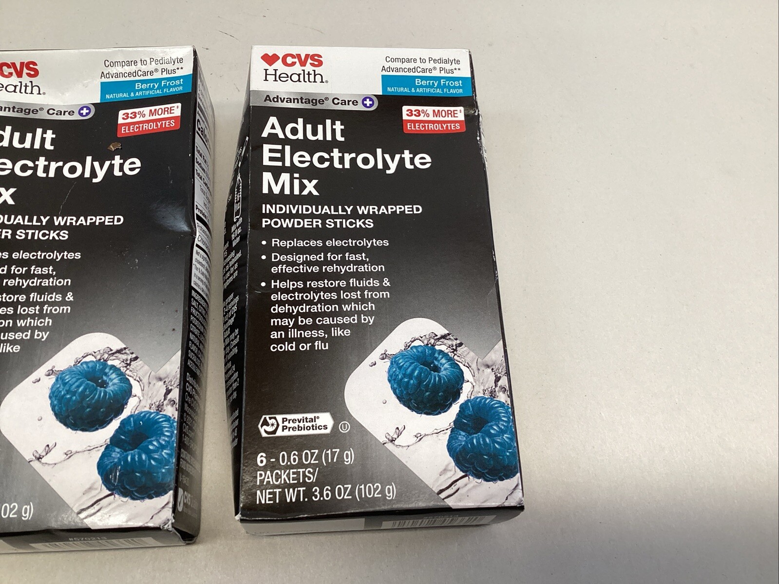 Adult Electrolyte Mix Berry Frost 12 Individual Pks Total Exp 08 25 Lot Of 3