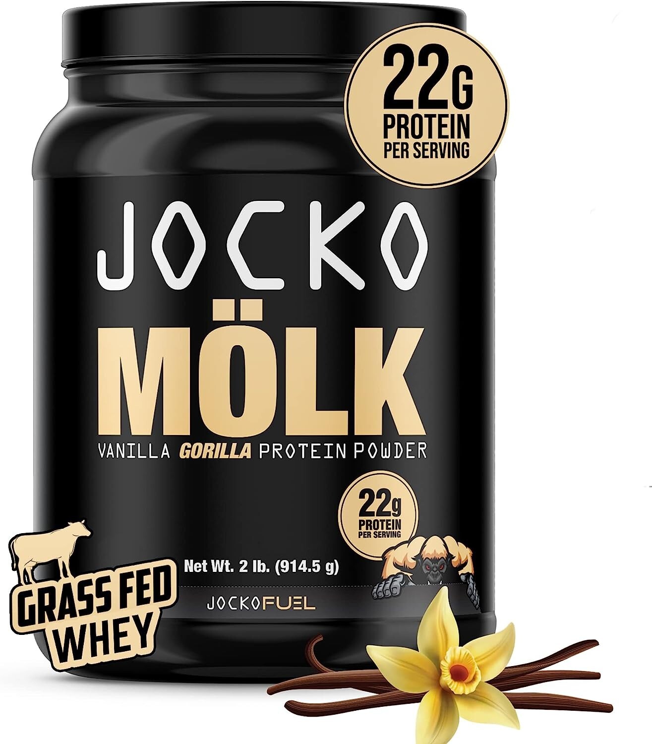 Jocko MOLK Whey Casein Protein Blend Powder 22g Protein 2lb Tubs Pick Flavor New
