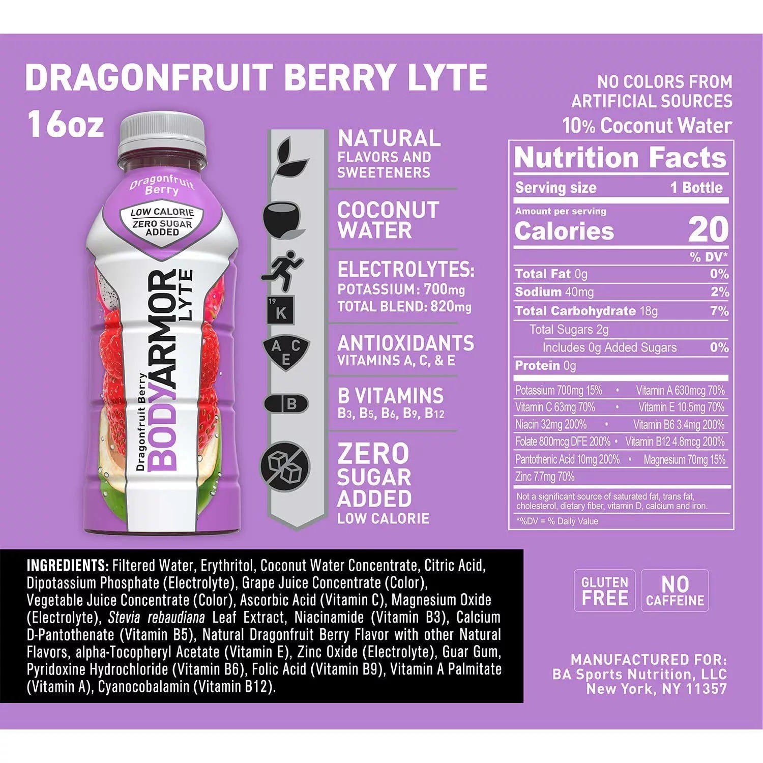 BODYARMOR LYTE Sports Drink Variety Pack (12 fl. oz., 24 pk.)
