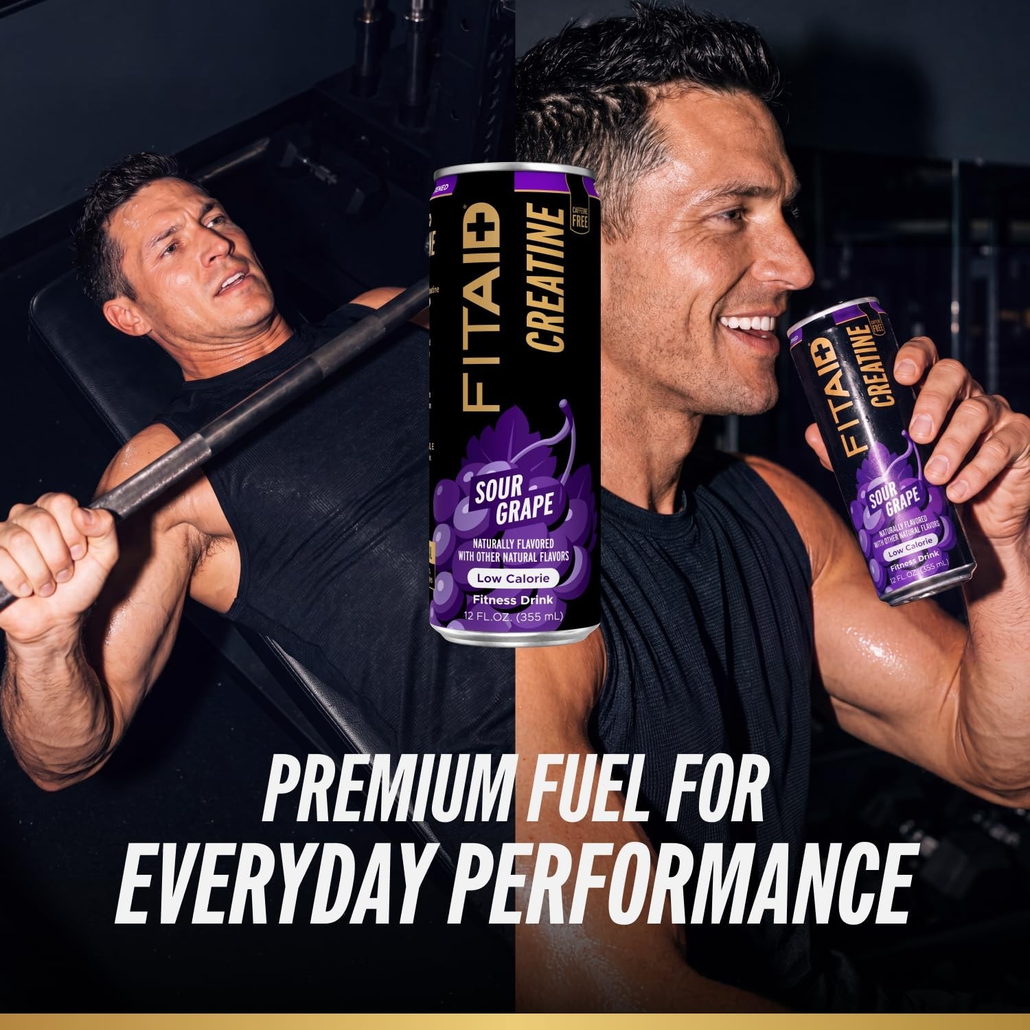 12-Pack Sour Grape Recovery Drink – Creatine, BCAAs, Glucosamine, Electrolytes