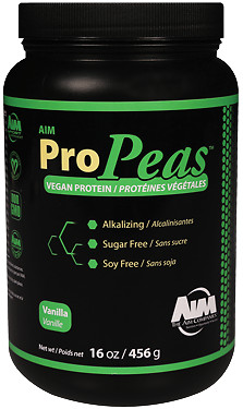 AIM Pro Peas Protein Powder Vanilla Flavor Muscle Builder