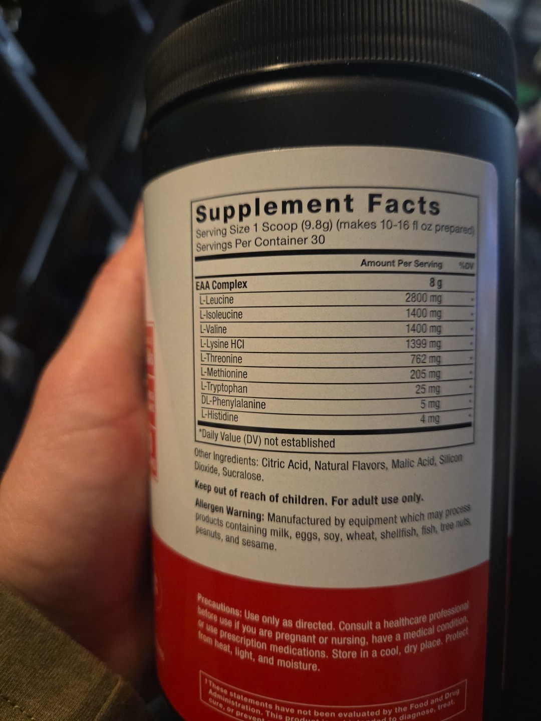 Amino Acid Powder EAA ESSENTIAL AMINO ACIDS 10.4oz