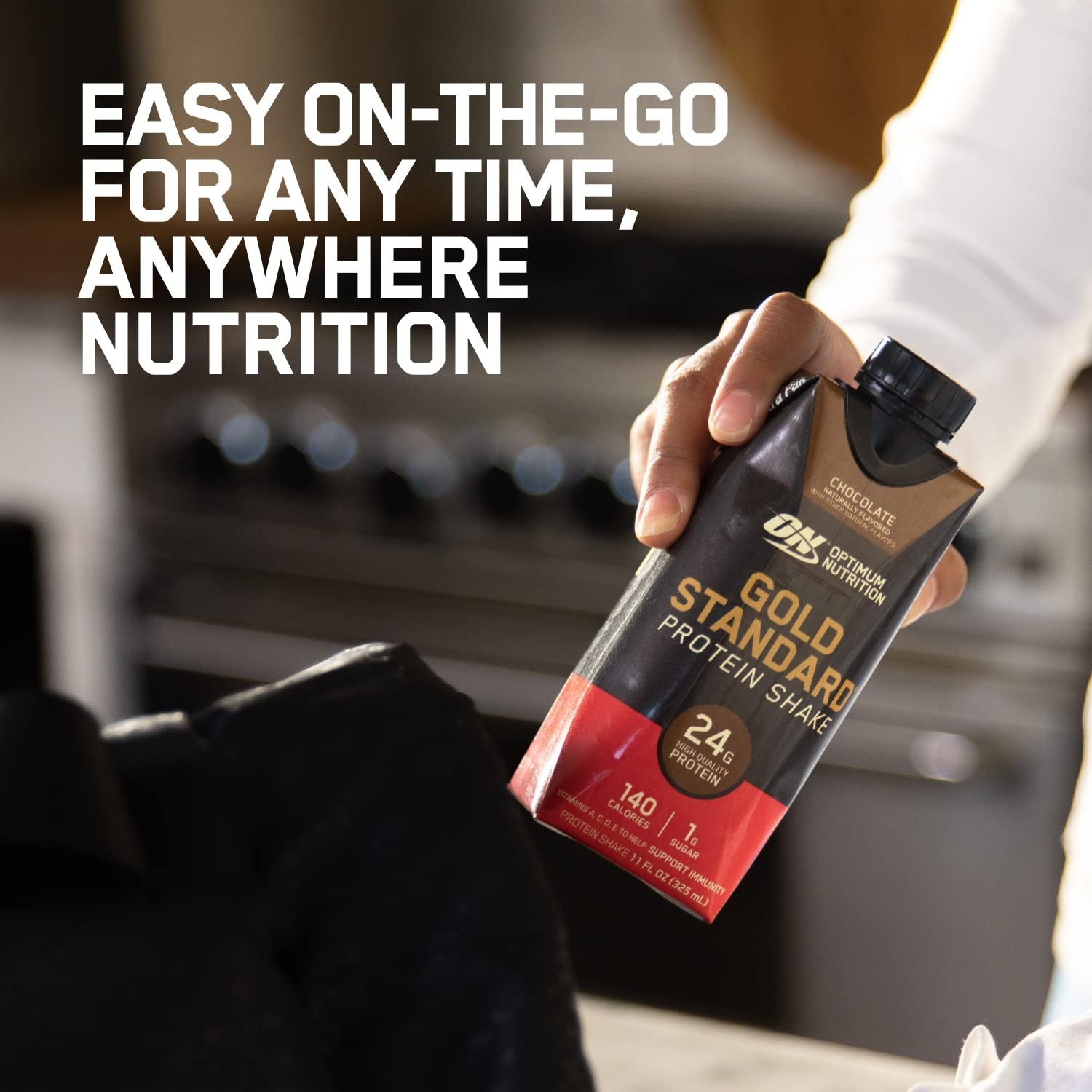 Optimum Nutrition Protein Shake Vanilla 24g Protein 12 Pack 11 Fl Oz