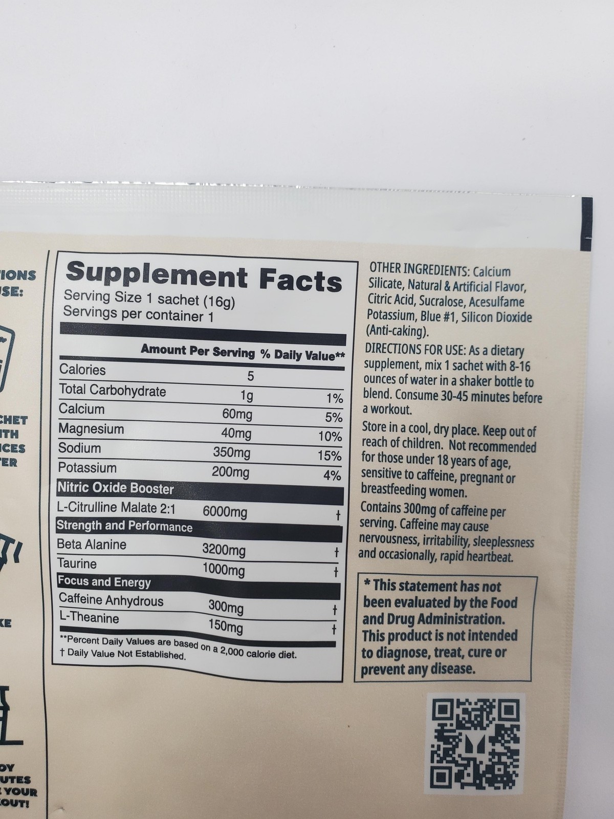 10pk Myprotein Origin Pre-Workout Blue Raspberry 0.5oz Sachets Exp 08/26